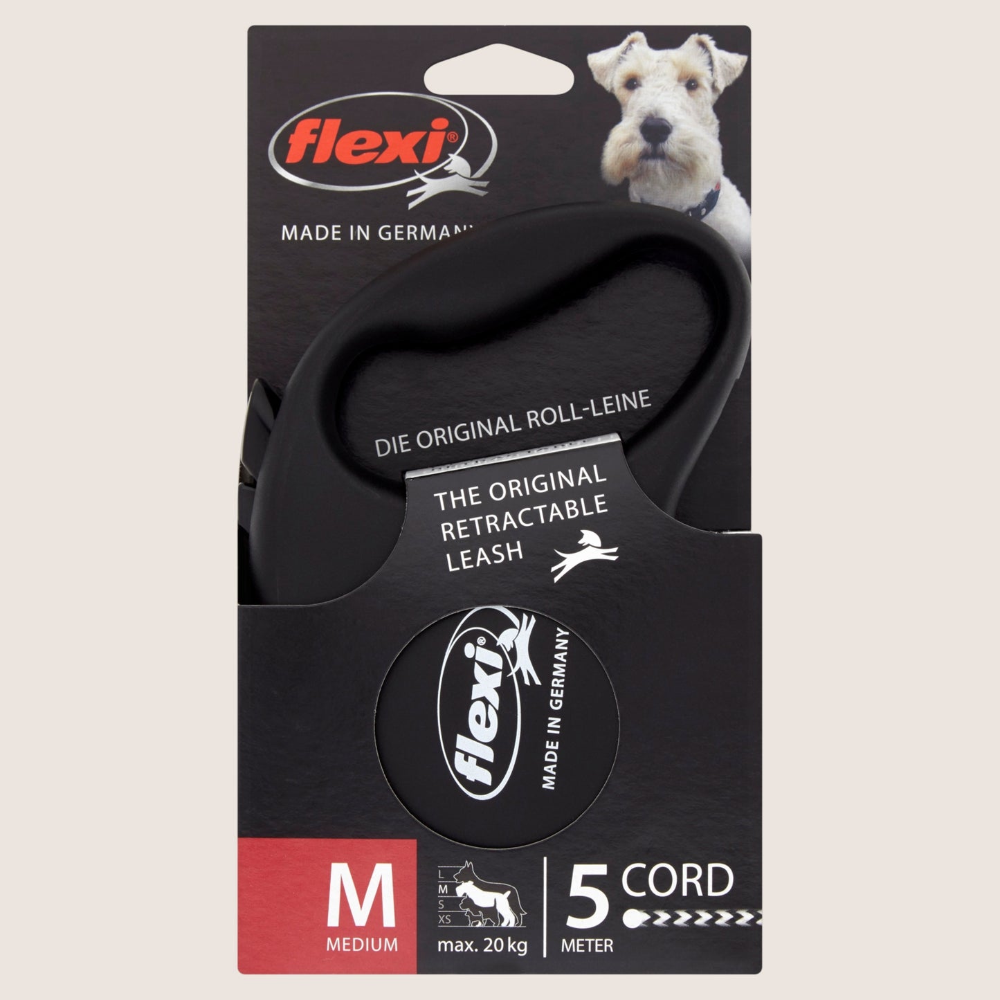 Flexi Flexi The Original Retractable Leash Medium 5 Meter Cord