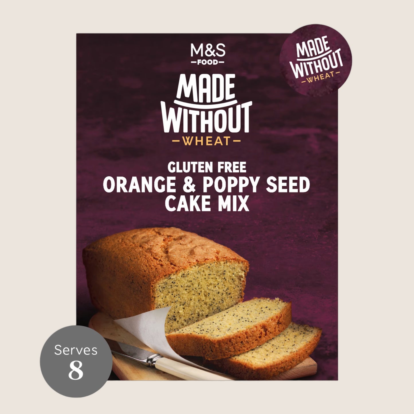M&S Made Without Wheat Gluten Free Orange & Poppy Seed Cake Mix 300 g