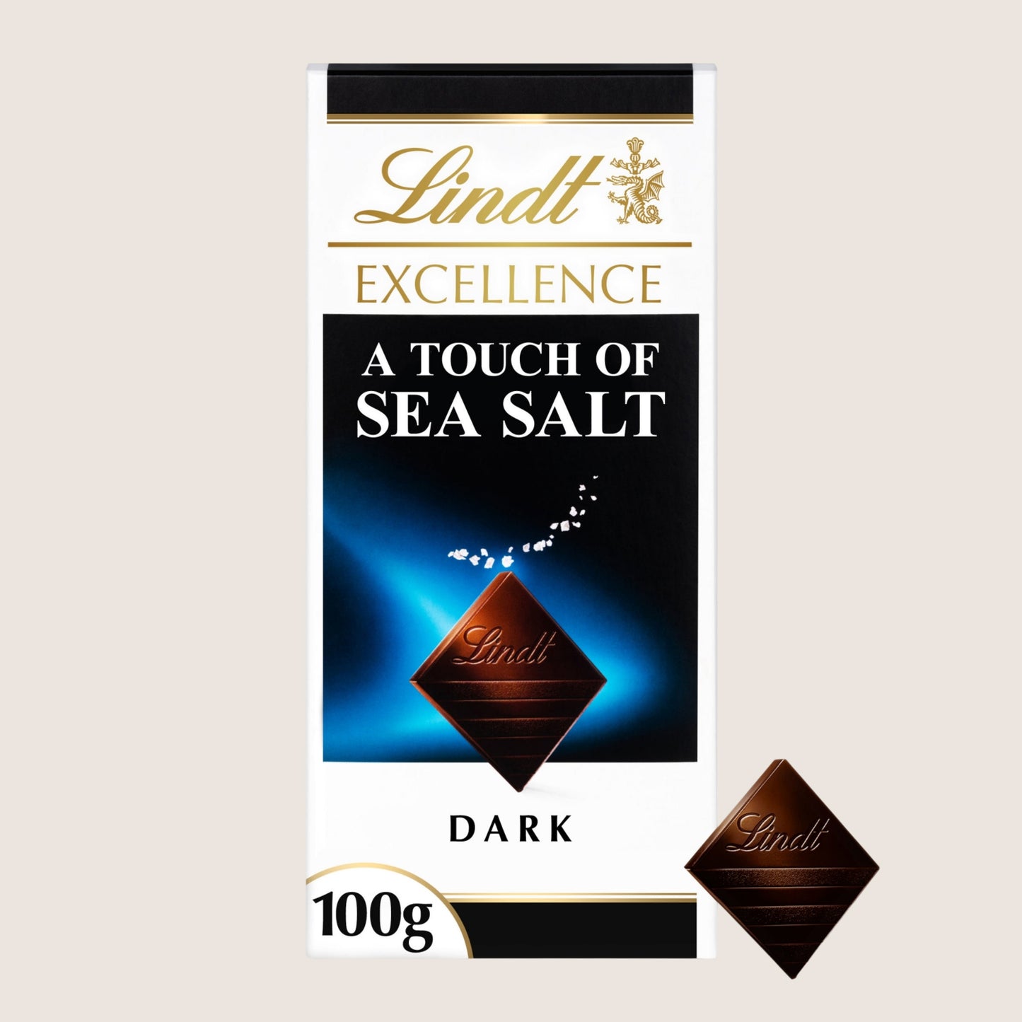 Lindt Excellence Dark Sea Salt Chocolate Bar 100g