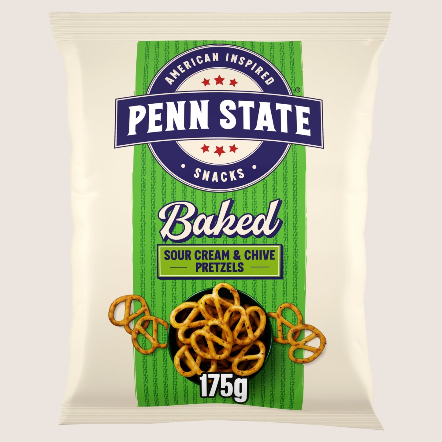 Penn State Sour Cream & Chive Sharing Pretzels Sharing Size 175g
