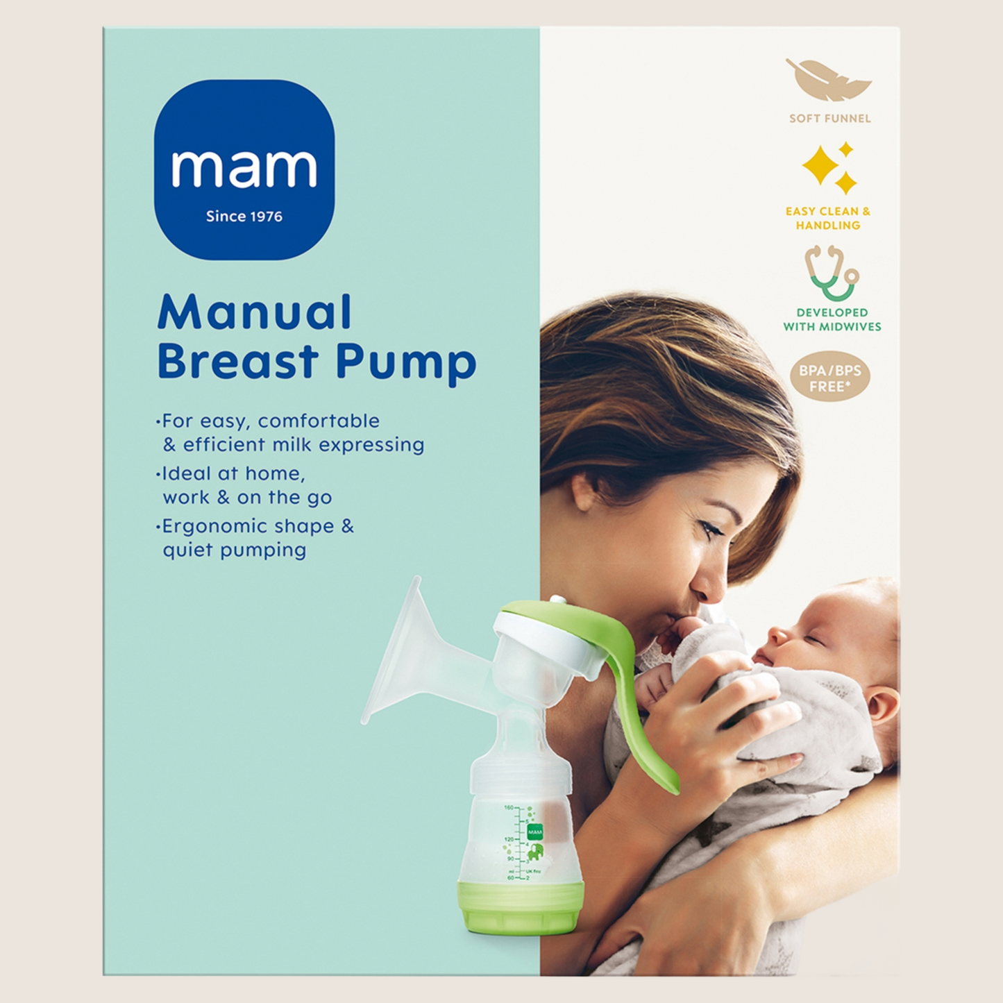 MAM Manual Breast Pump Gentle Formula