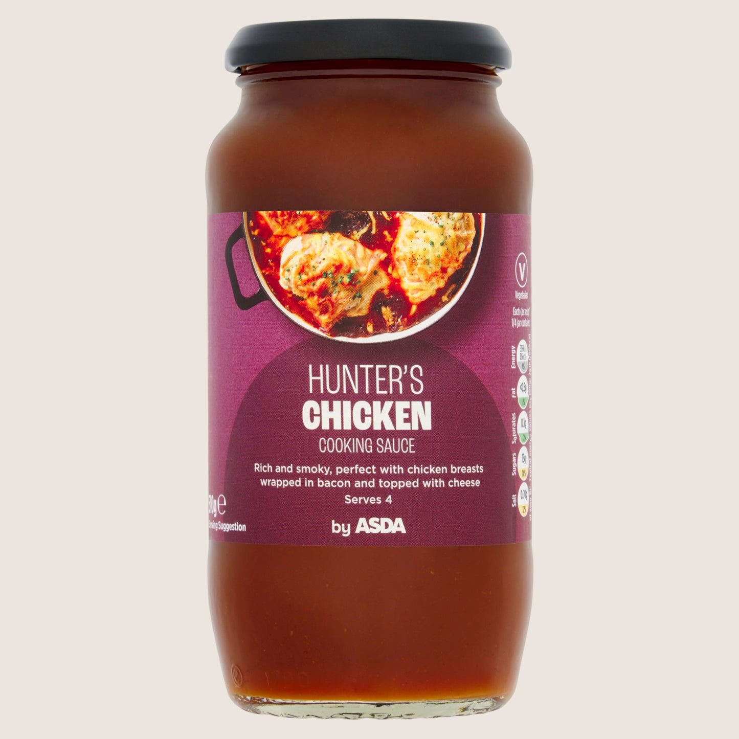 ASDA Hunter's Chicken Cooking Sauce Free From Artificial Colours 510g