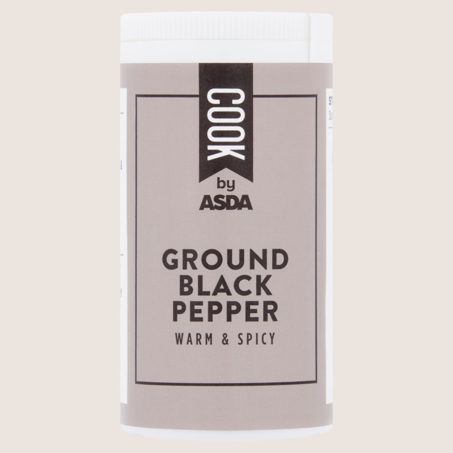 Cook by ASDA Cook Ground Black Pepper No Artificial Additives 25g