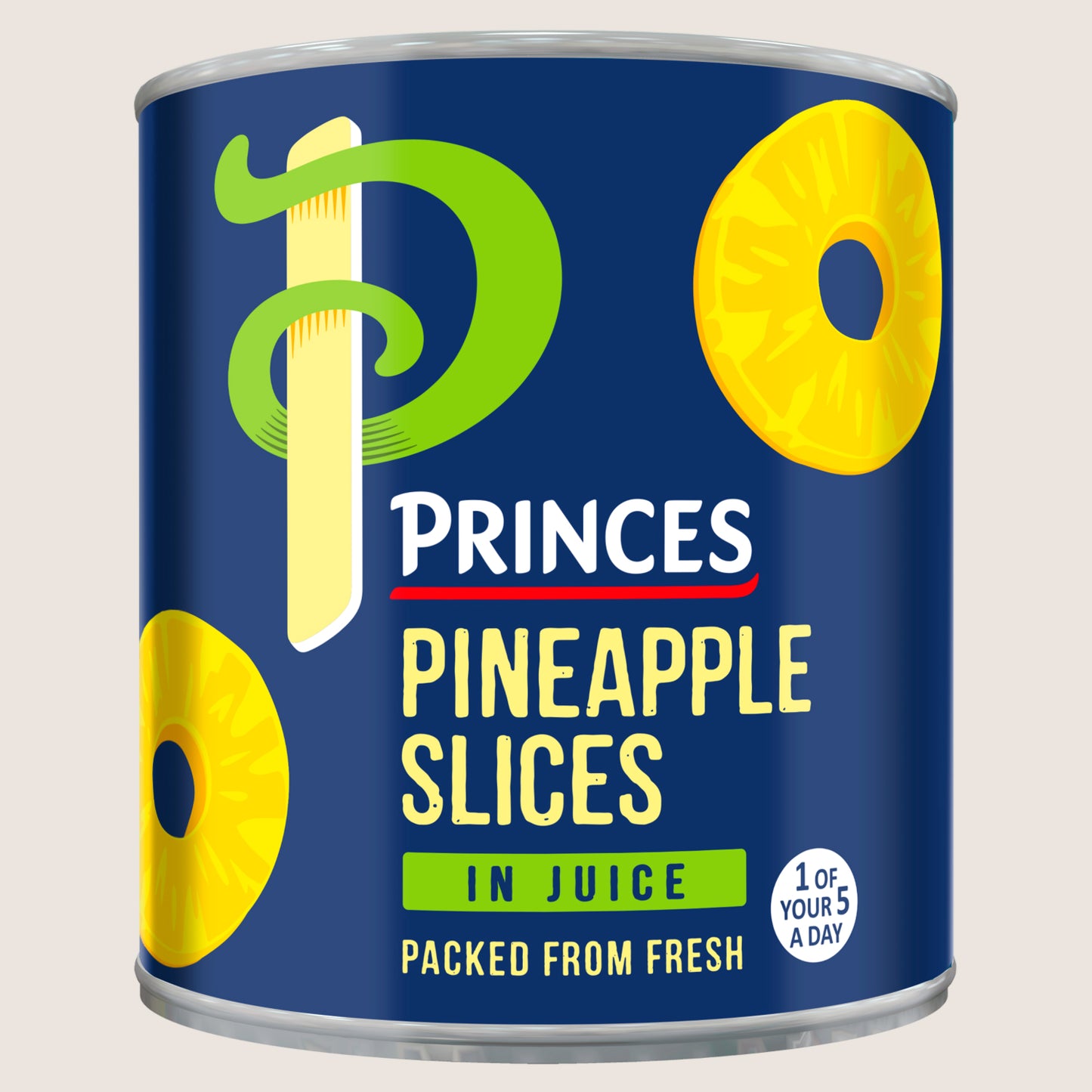 Princes Pineapple Slices in Juice No Artificial Additives 432g