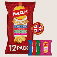 Walkers Classic Variety Crisps No Artificial Additives 12x25g