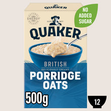 Quaker British Rolled Porridge Oats Vitamin Fortified 500g