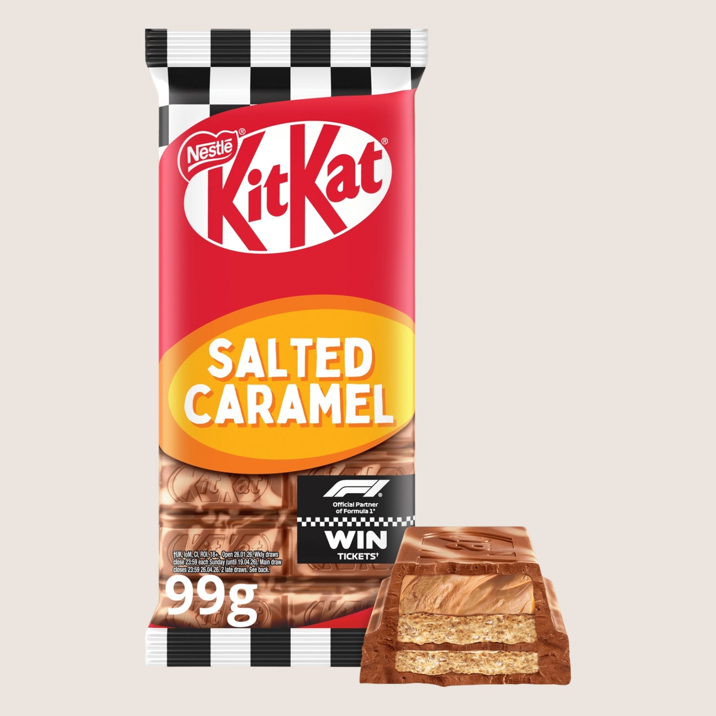 KitKat F1 Salted Caramel Chocolate Sharing Bar 99g
