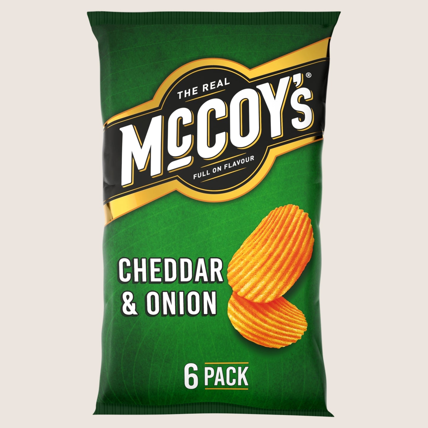 McCoy's Cheddar & Onion Crisps Multipack 6 Pack