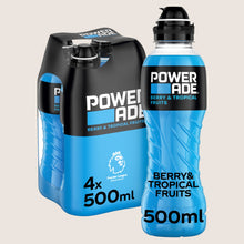Powerade Berry and Tropical Sports Drink Bottles Refreshing 4 x 500ml