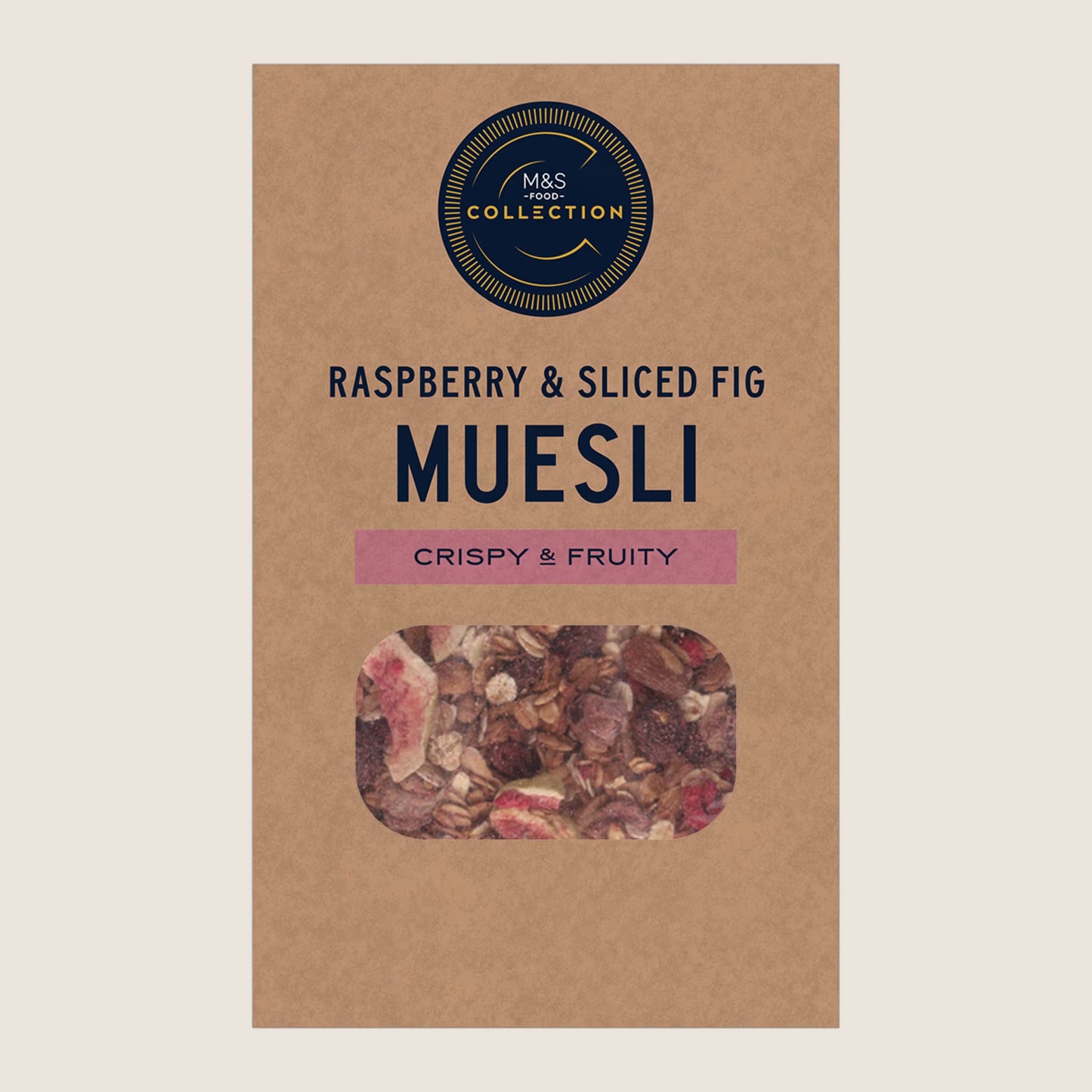 M&S Collection Raspberry And Sliced Fig Muesli Collection Premium 400 g