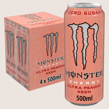 Monster Energy Drink Ultra Peachy Keen Zero Sugar 4 x 500ml