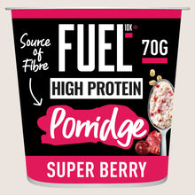 FUEL10K High Protein Super Berry Porridge Oat Cereal Pot High Protein 70g