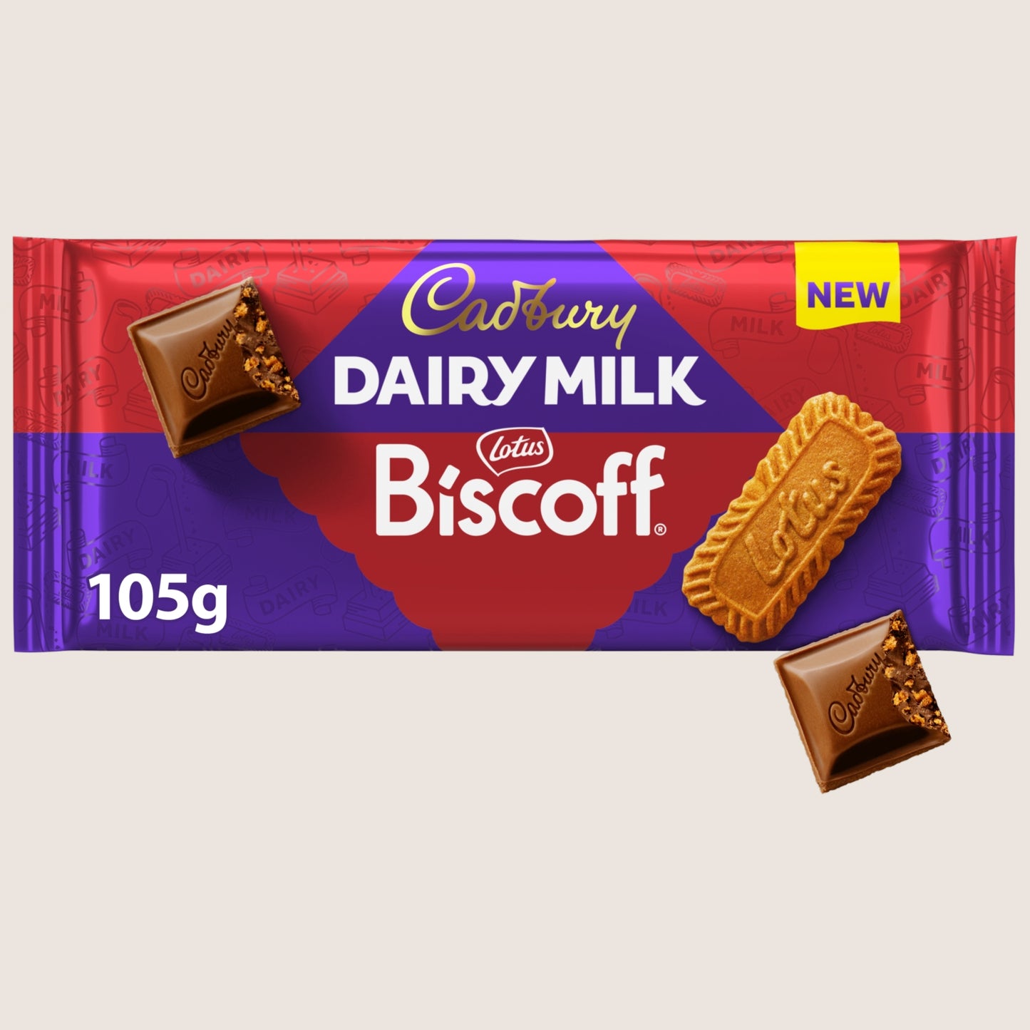 Cadbury Dairy Milk Biscoff Biscuit Chocolate Bar 105 g