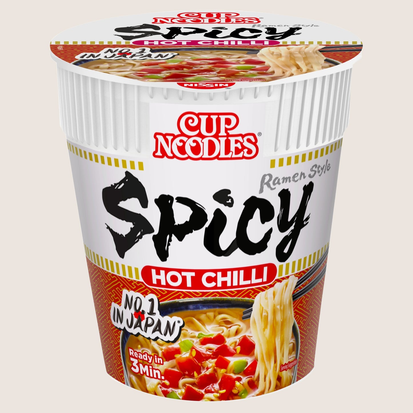 Nissin Cup Noodles Spicy Hot Chilli Instant Ramen Style Pot Extra Spicy 66g