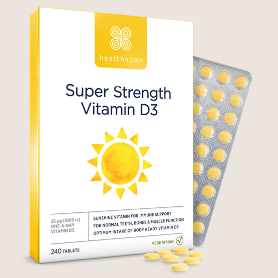 Healthspan Super Strength Vitamin D3 240 tablets