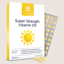 Healthspan Super Strength Vitamin D3 240 tablets