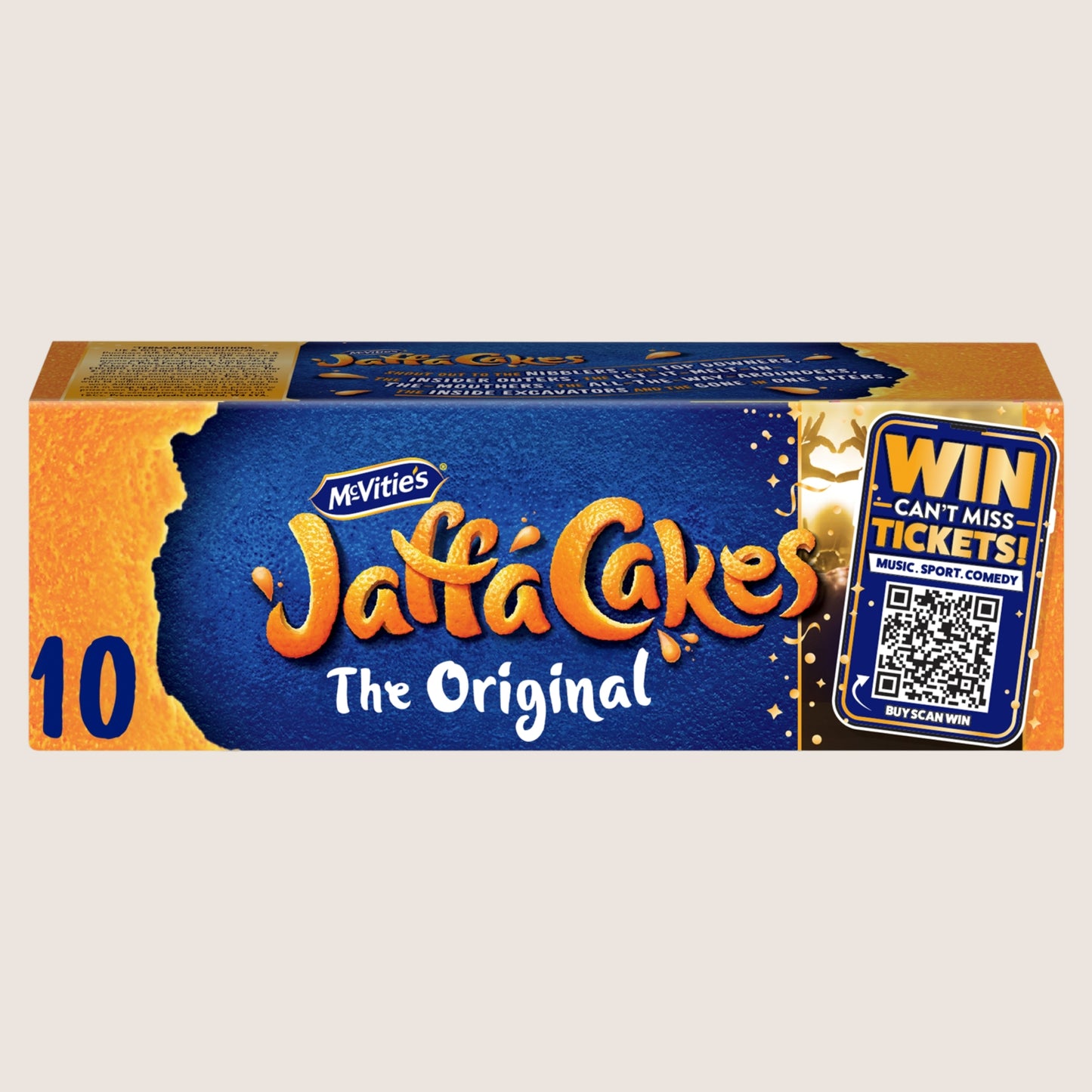 McVitie's Jaffa Cakes Original Chocolate Biscuits 10 Cakes Chocolate 110g