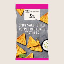 M&S Spicy Sweet Chilli Popped Red Lentil Tortillas 90 g