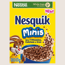 Nestlé Nesquik Chocolate Minis Breakfast Cereal Vitamin Fortified 300g