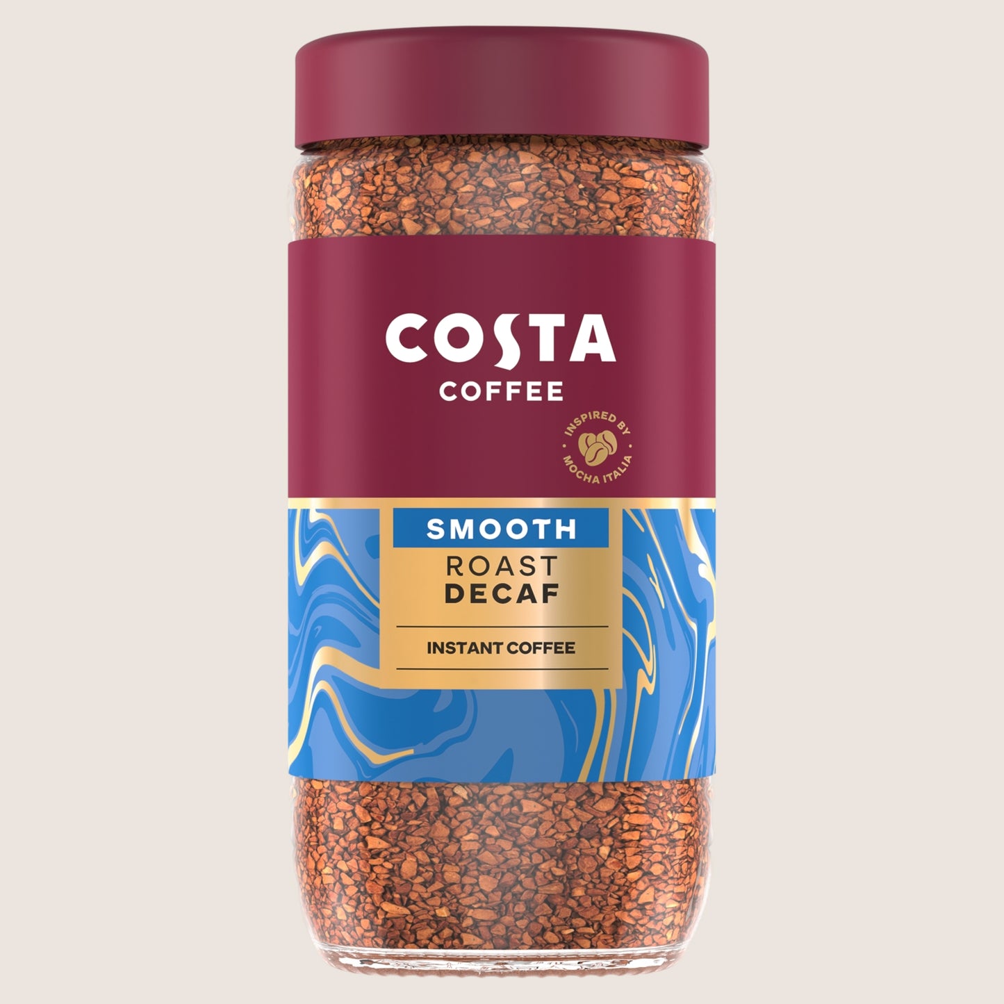 Costa Coffee Smooth Decaf Blend Instant Coffee Decaffeinated 190g