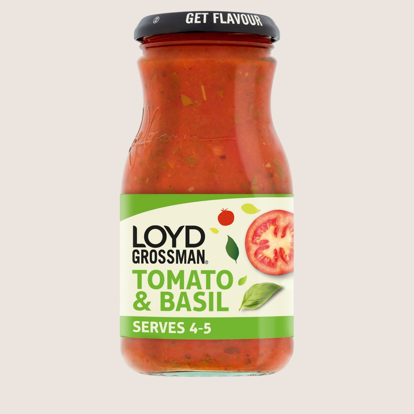 Loyd Grossman Tomato & Basil Pasta Sauce No Artificial Additives 660g