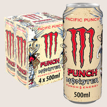 Monster Energy Drink Pacific Punch Refreshing 4 x 500ml
