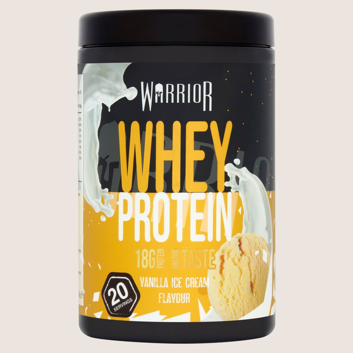 Warrior Whey Protein Vanilla Ice Cream Flavour