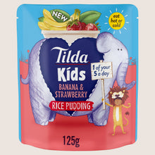 Tilda Kids Banana & Strawberry Rice Pudding Gentle Formula 125g