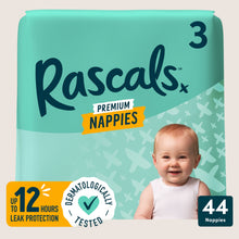 RASCALS Premium Nappies Size 3 Hypoallergenic 44 Count