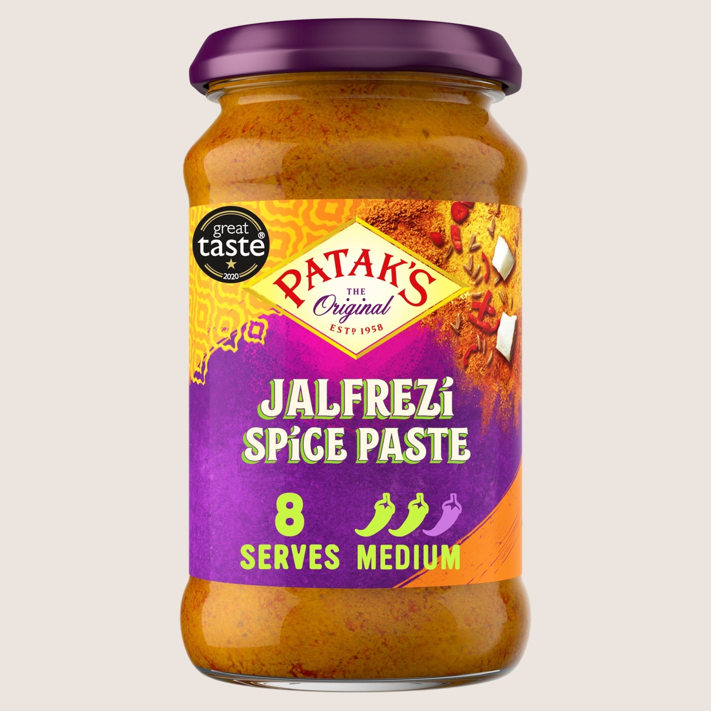 Patak's Jalfrezi Curry Spice Paste Gluten Free 283g