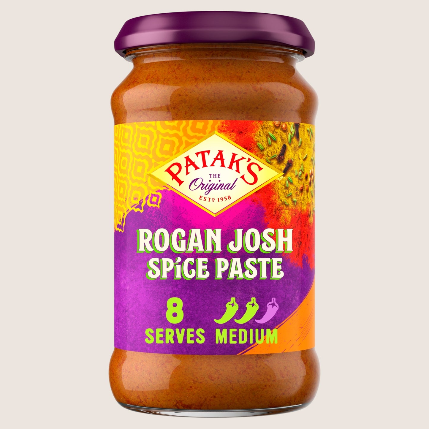 Patak's Rogan Josh Curry Spice Paste Gluten Free 283g