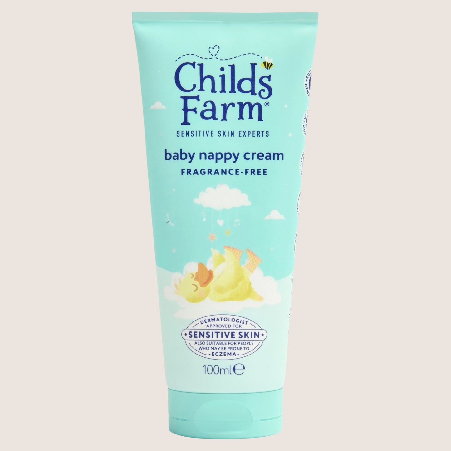 Childs Farm Baby Nappy Cream Fragrance-Free Formula for Newborns & Sensitive Skin