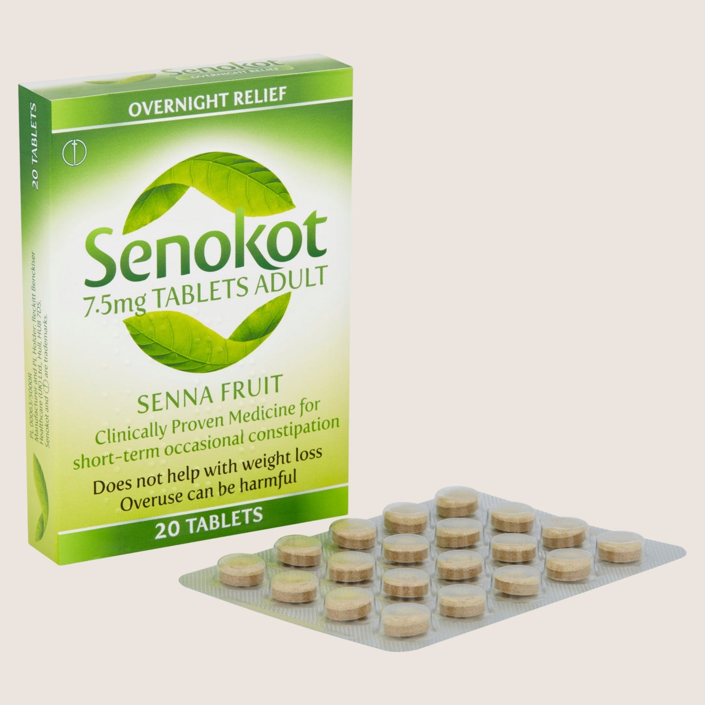 Senokot 7.5mg Tablets Adult Senna Fruit 20 Tablets