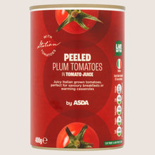 ASDA Peeled Plum Tomatoes in Tomato Juice Sun Ripened Tomatoes 400g