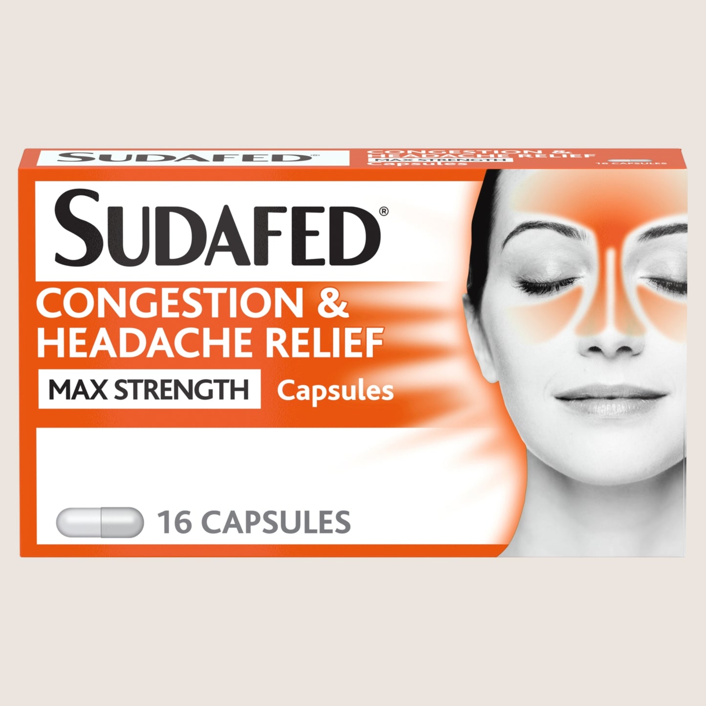 Sudafed Congestion & Headache Relief Max Strength Capsules