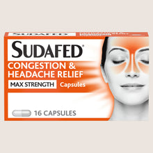 Sudafed Congestion & Headache Relief Max Strength Capsules