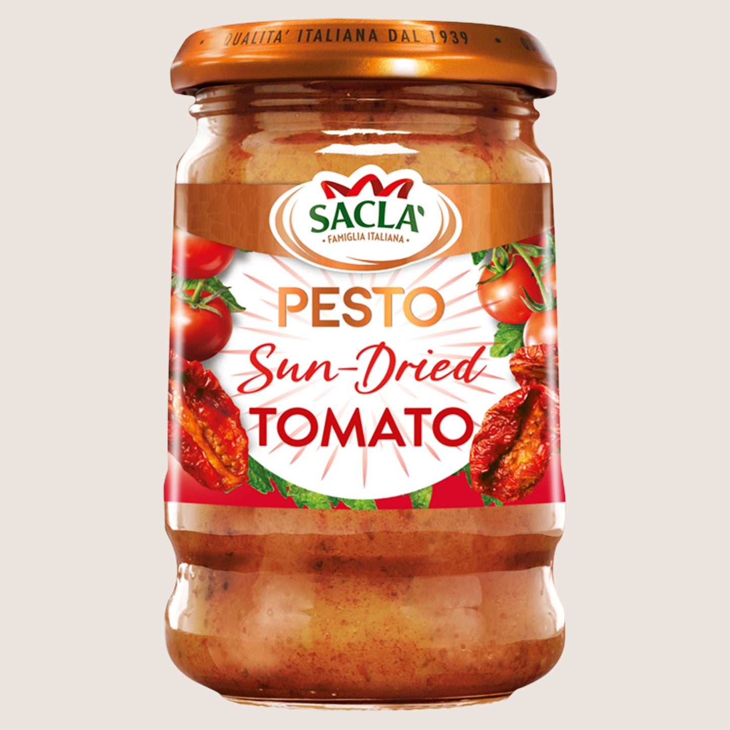 Sacla Pesto Sun-Dried Tomato No Artificial Additives 190g