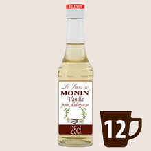 Monin Vanilla from Madagascar Syrup for Speciality Coffee 25cl No Artificial Additives