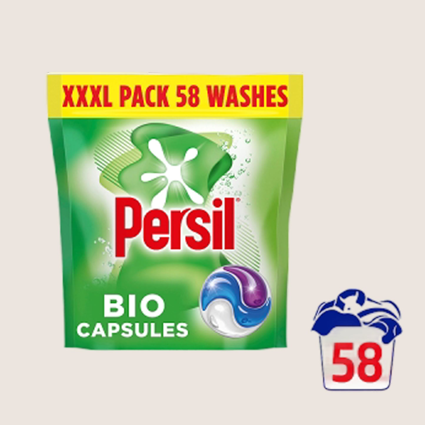 Persil 3 in 1 Washing Capsules Bio 58 Washes