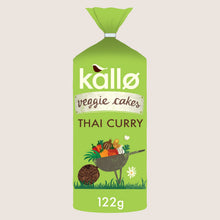 Kallo Lentil & Pea Veggie Cakes Thai Curry Free From Artificial Additives 122g