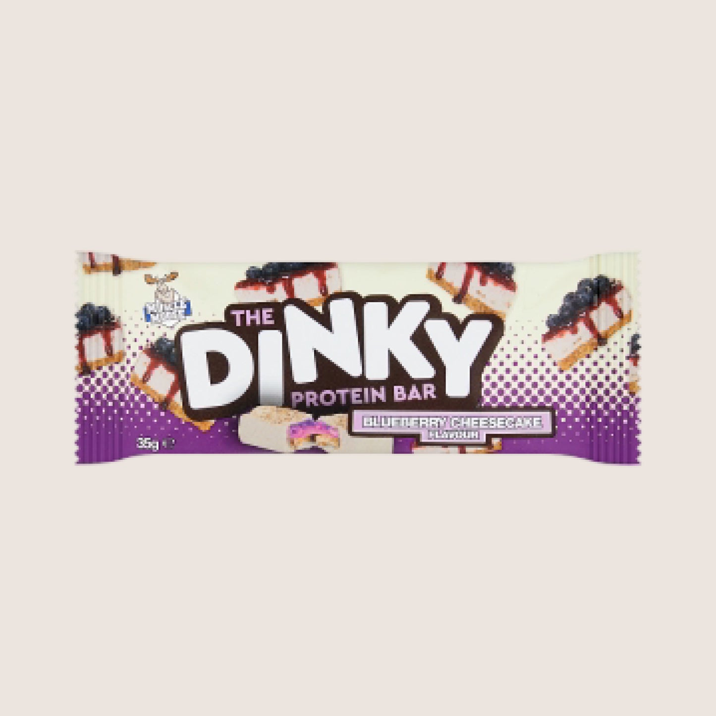 Muscle Moose The Dinky Protein Bar Blueberry Cheesecake Flavour Protein 35g