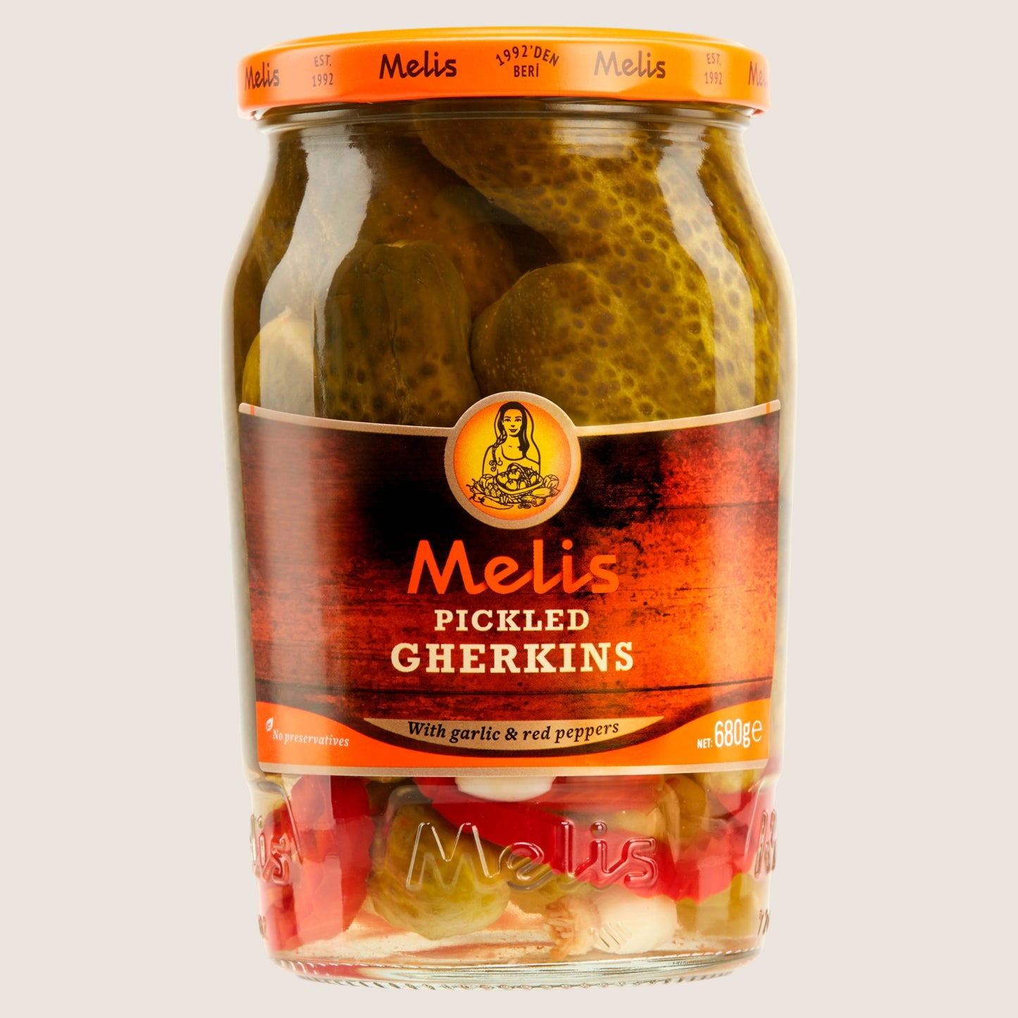 Melis Pickled Gherkins Free From Preservatives 680g