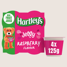 Hartley's Raspberry Flavour Jelly No Artificial Additives 4 x 125g