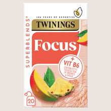 Twinings Superblends Focus Mango & Pineapple with Ginseng Tea Bags Vegan Friendly 30g