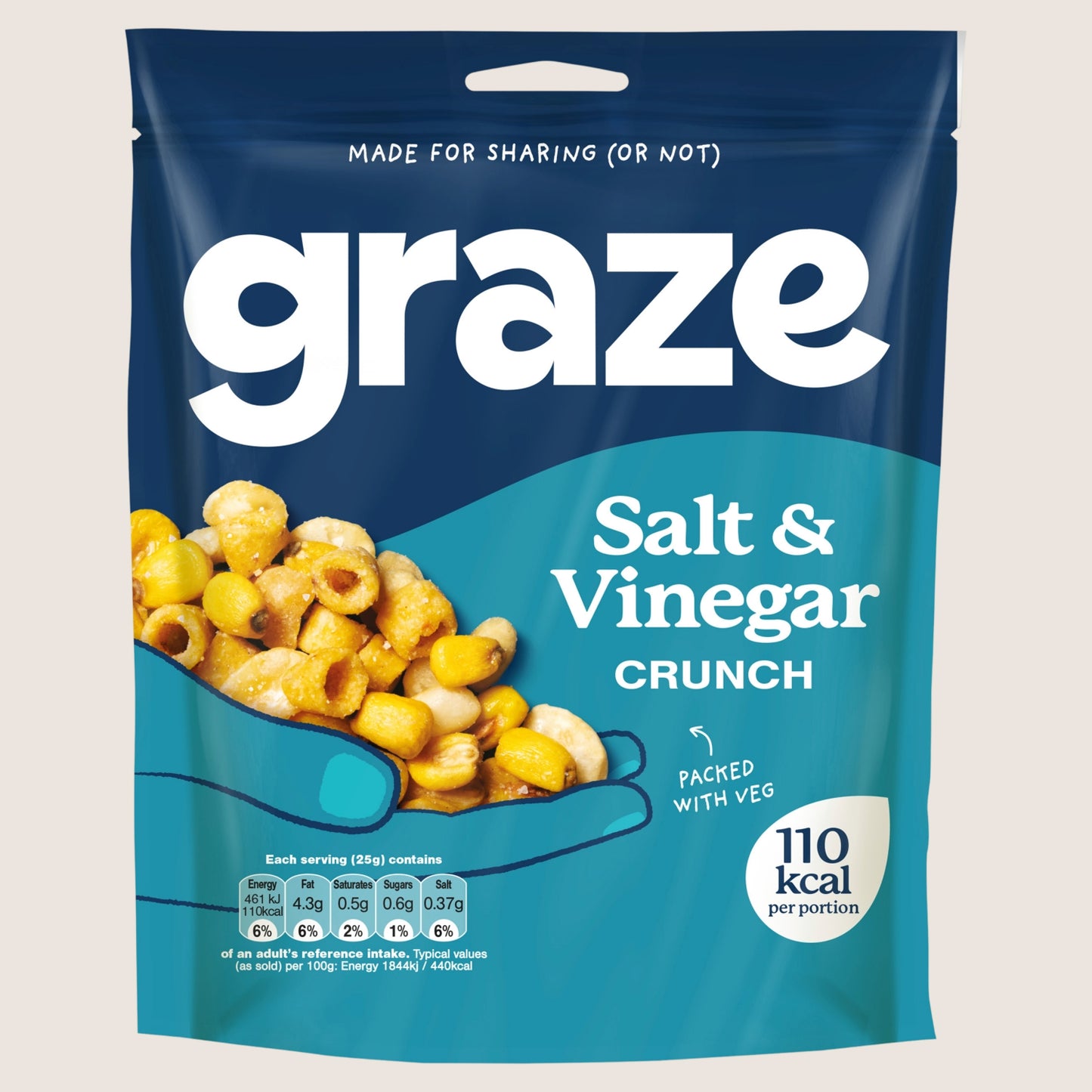 Graze Salt & Vinegar Crunch Vegan Friendly 100g