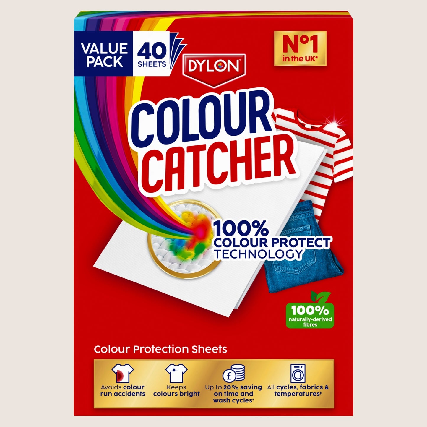 Dylon Colour Catcher Protection 40 Laundry Sheets Colour Protect