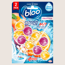 Bloo Power Active Fruitopia Toilet Rim Block 2 x 50g