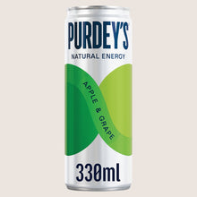 Purdey's Natural Energy Apple & Grape Can No Artificial Additives 330ml