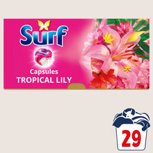 Surf 3 in 1 Tropical Lily Laundry Washing Detergent Capsules 29 Washes
