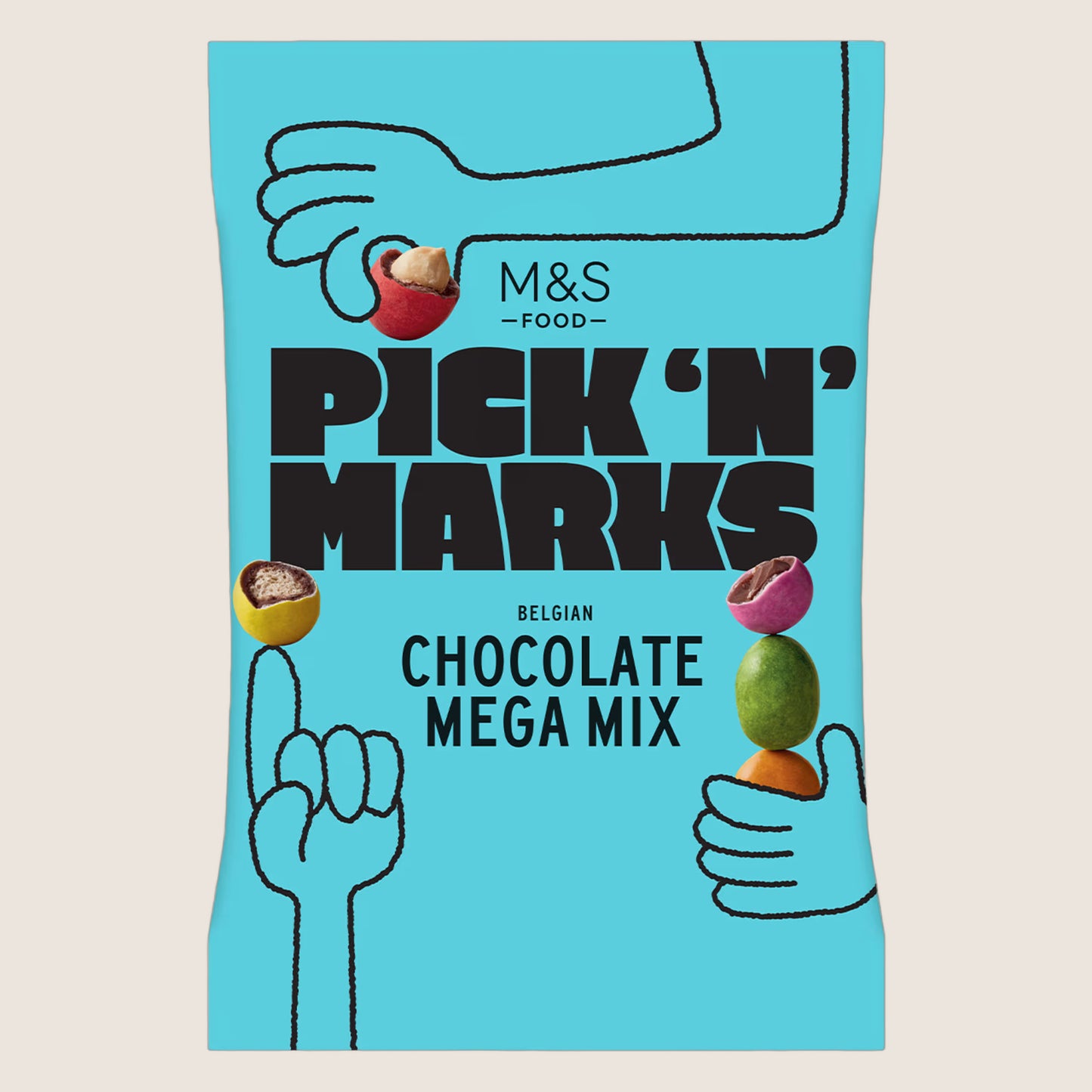 M&S Pick 'N' Marks Belgian Chocolate Mega Mix 160 g